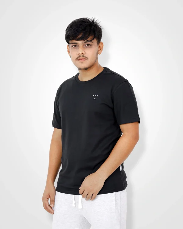 Black Cotton T-Shirt