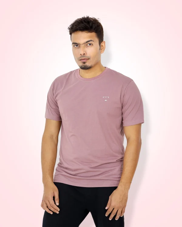 Dusty Rose Cotton T-Shirt