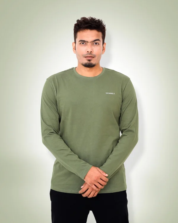 Olive Full Sleeve T-Shirt