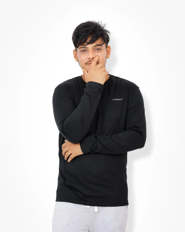 Black Full Sleeve T-Shirt