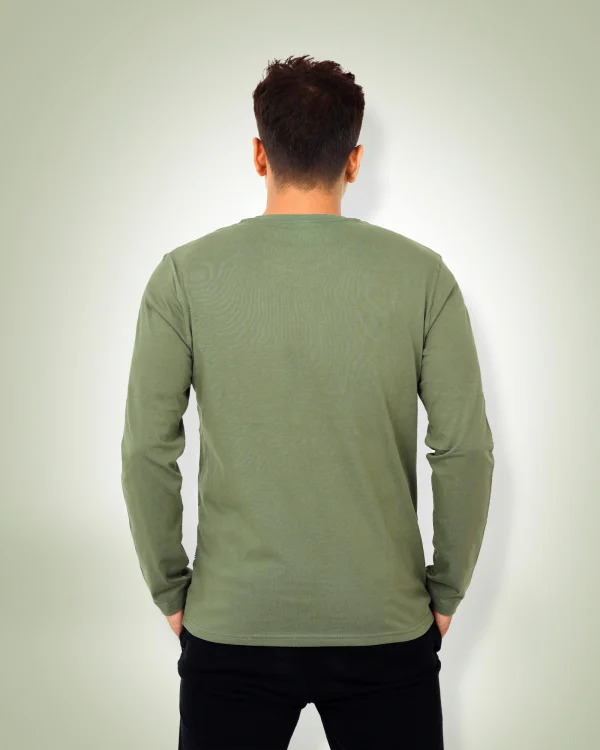 Olive Full Sleeve T-Shirt - Image 3