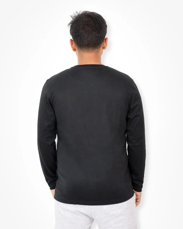 Black Full Sleeve T-Shirt - Image 4