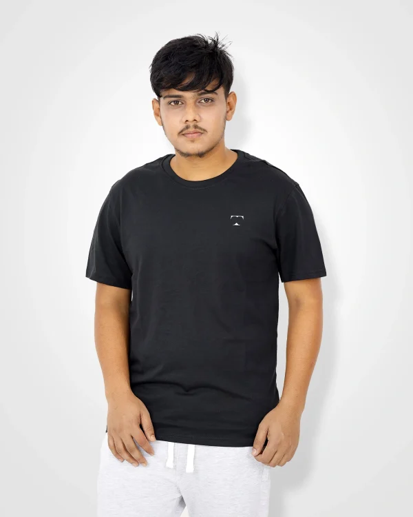 Black Cotton T-Shirt