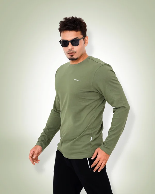 Olive Full Sleeve T-Shirt - Image 2