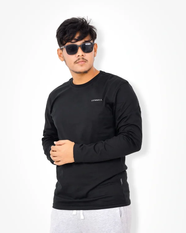Black Full Sleeve T-Shirt - Image 3