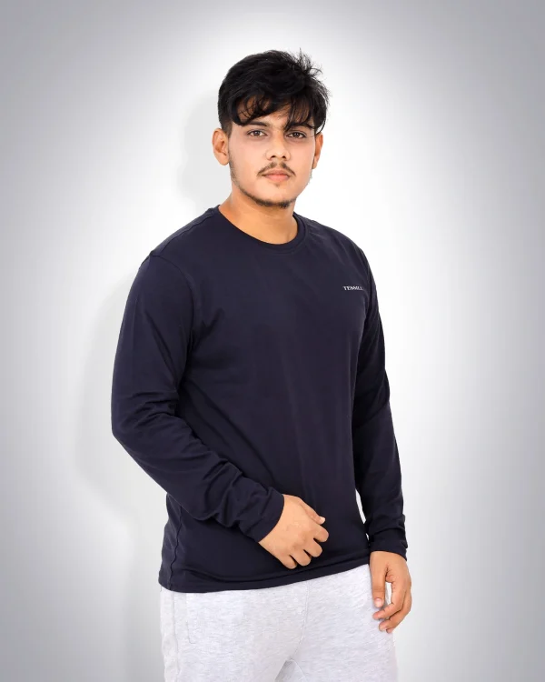 Navy Full Sleeve T-Shirt - Image 2