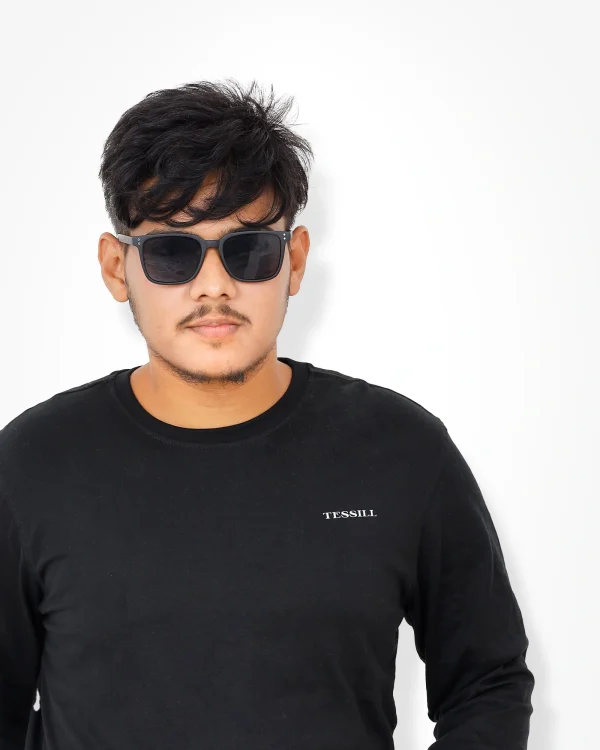 Black Full Sleeve T-Shirt - Image 2