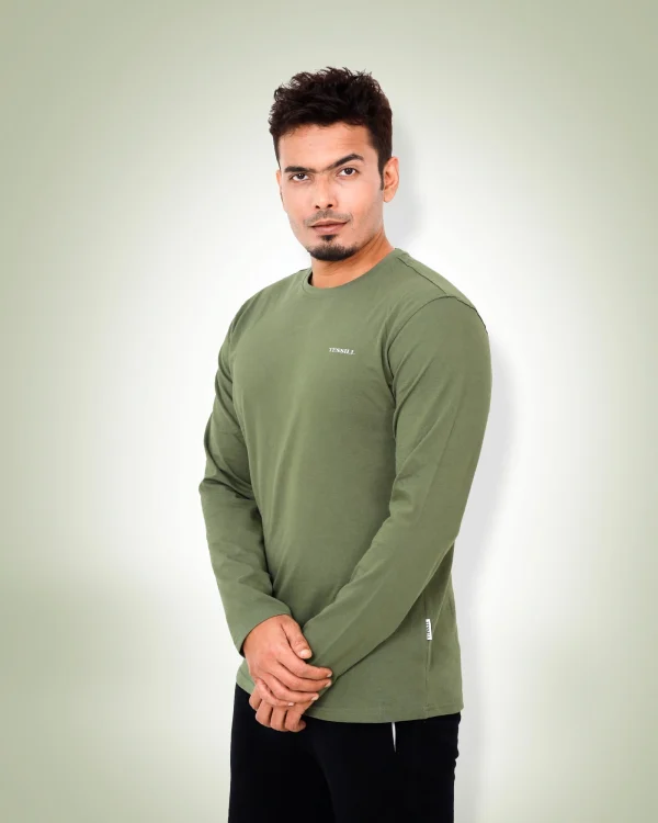 Olive Full Sleeve T-Shirt - Image 4