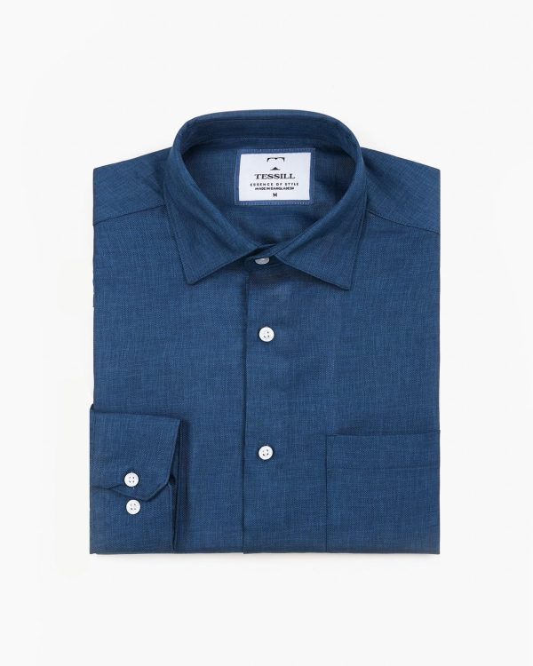 TESSILL Premium Deep Blue Shirt - Image 5