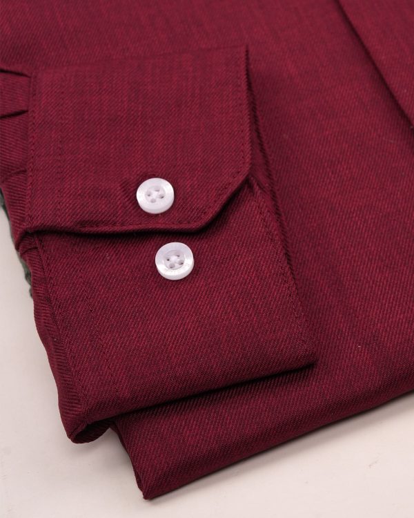 TESSILL Premium Maroon Shirt - Image 5