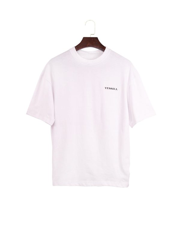 White Drop Shoulder T-Shirt