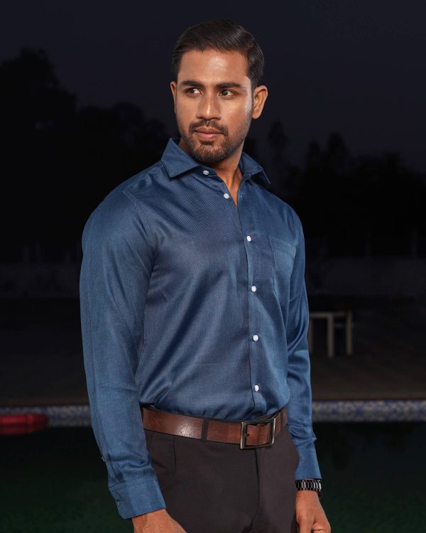 TESSILL Premium Deep Blue Shirt