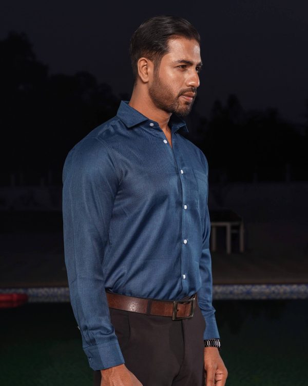 TESSILL Premium Deep Blue Shirt - Image 2