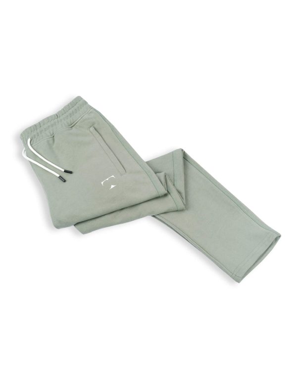 TESSILL Sage Green Cotton Terry Premium Joggers