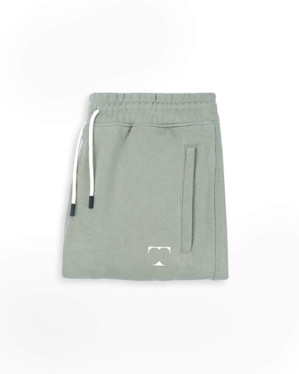TESSILL Sage Green Cotton Terry Premium Joggers